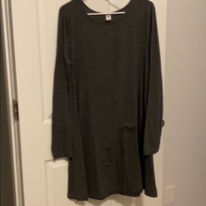 Grey swing tshirt dress